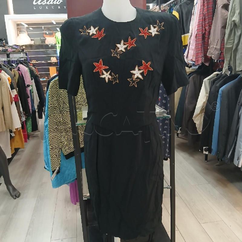 VESTITO DONNA ESCADA NERO STELLE PERLINE | Mercatino dell'Usato Roma garbatella 1