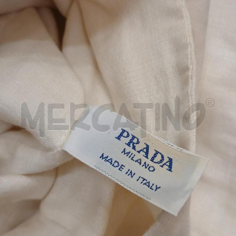 VESTITO DONNA PRADA LINO BEIGE | Mercatino dell'Usato Roma garbatella 4