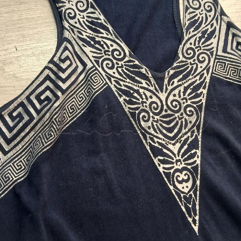 VESTITO DONNA VERSACE BLU SC/FANT GRIGIO | Mercatino dell'Usato Roma garbatella 3