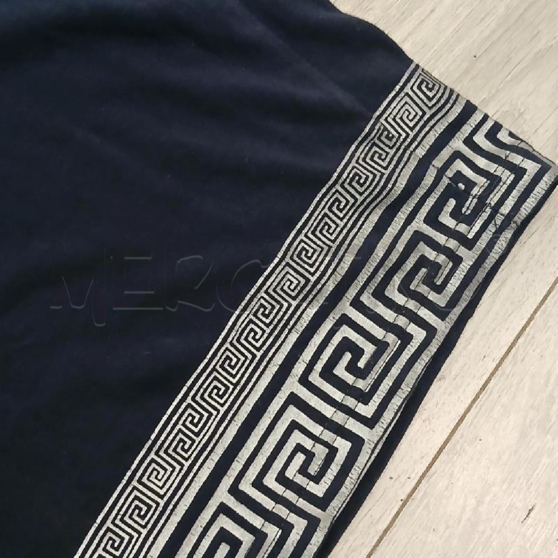 VESTITO DONNA VERSACE BLU SC/FANT GRIGIO | Mercatino dell'Usato Roma garbatella 4