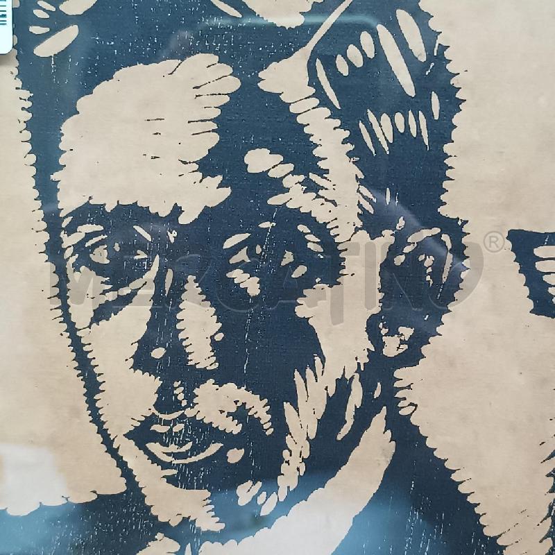 XILOGRAFIA A.PANDOLFI AUTORITRATTO | Mercatino dell'Usato Roma garbatella 4