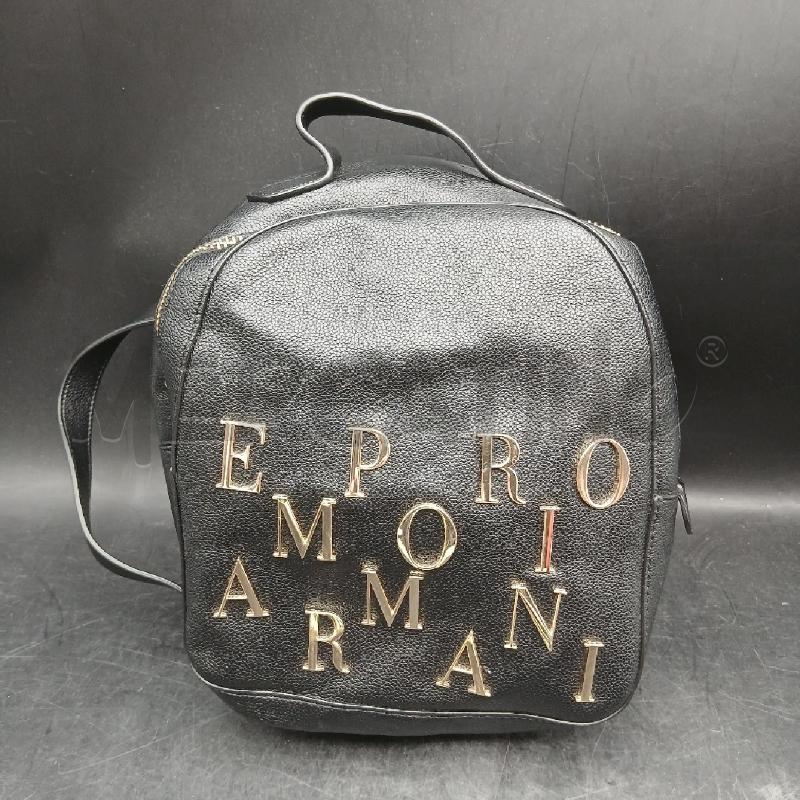 ZAINETTO DONNA EMPORIO ARMANI NERO LOGO DORATO  | Mercatino dell'Usato Roma garbatella 1