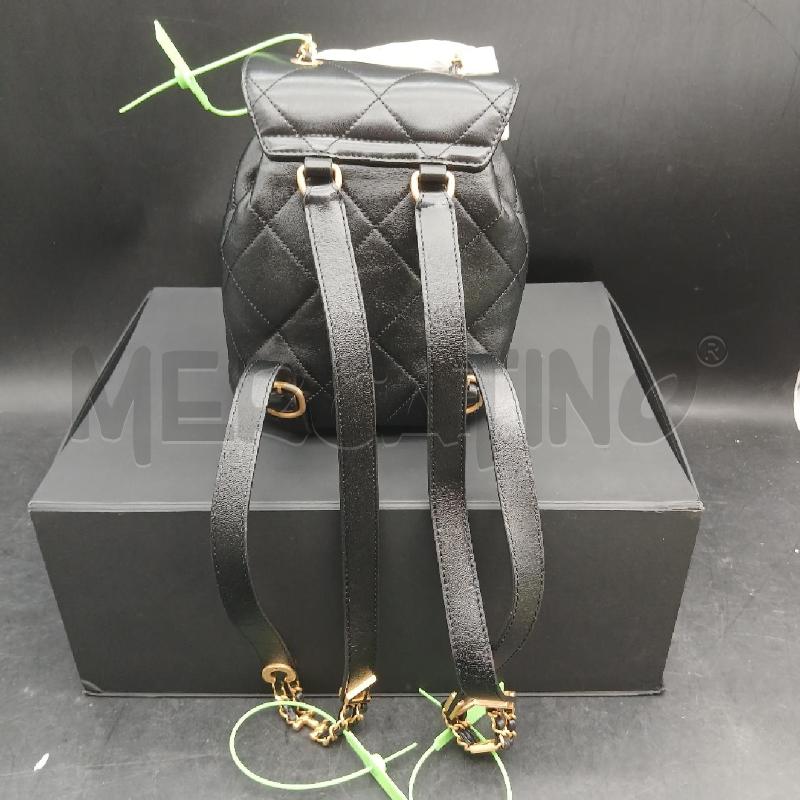ZAINO D CHANEL DUMA PELLE NERO DET DORATO  | Mercatino dell'Usato Roma garbatella 2