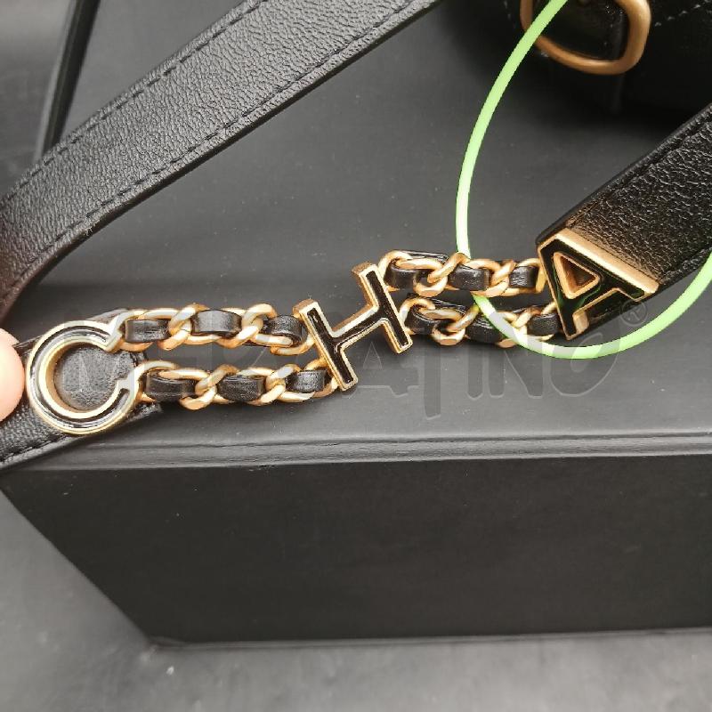 ZAINO D CHANEL DUMA PELLE NERO DET DORATO  | Mercatino dell'Usato Roma garbatella 3