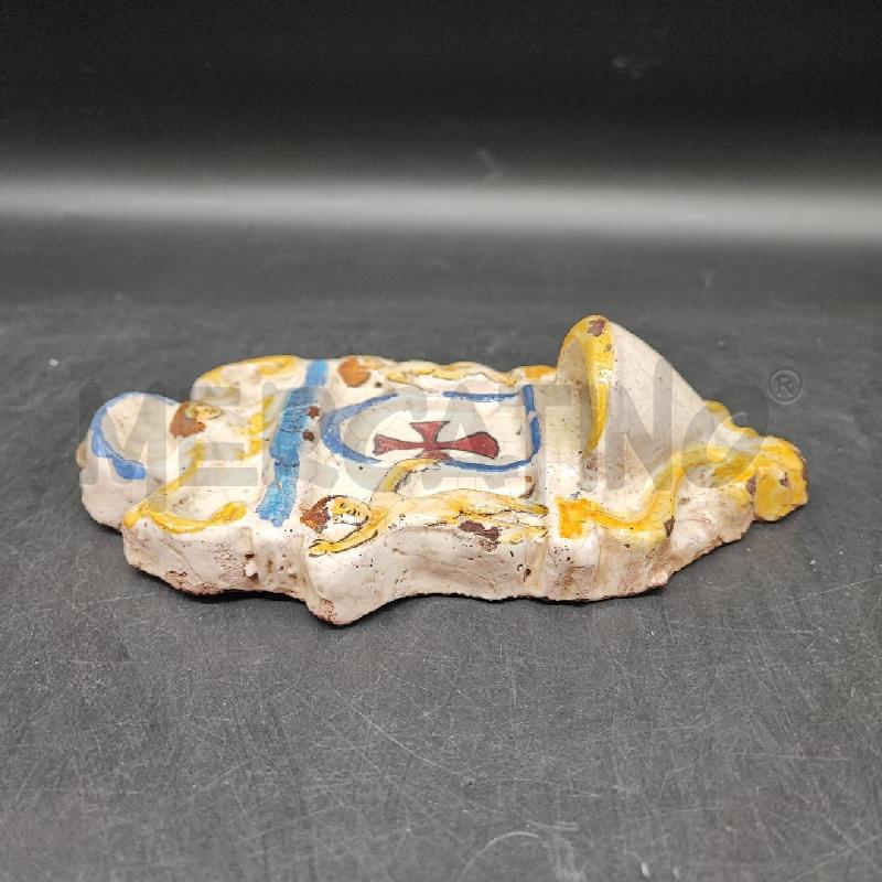 ACQUASANTIERA CERAMICA CROCE ROSSA  | Mercatino dell'Usato Roma gregorio vii 4