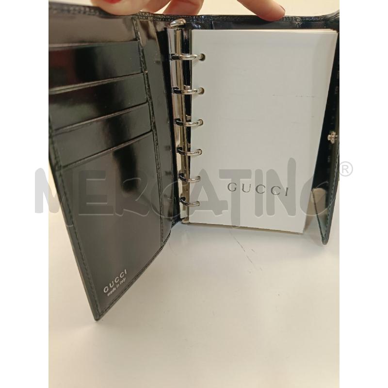 AGENDA GUCCI NERA COD. 031 661 0393 5 VERNICE | Mercatino dell'Usato Roma gregorio vii 2