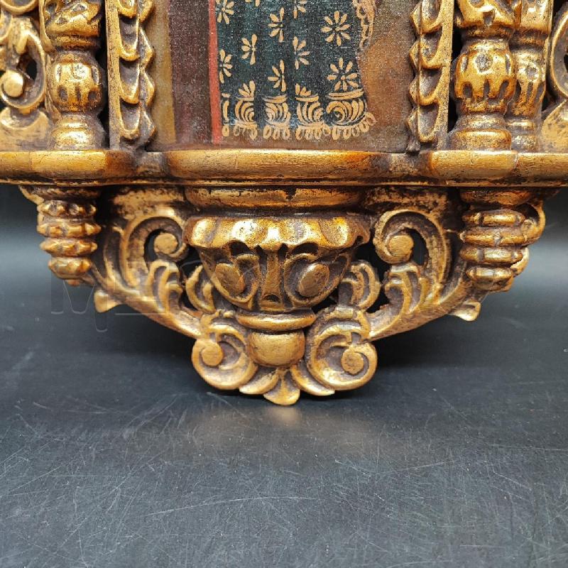 ALTARINO ICONA SACRA LEGNO DORATO  | Mercatino dell'Usato Roma gregorio vii 3