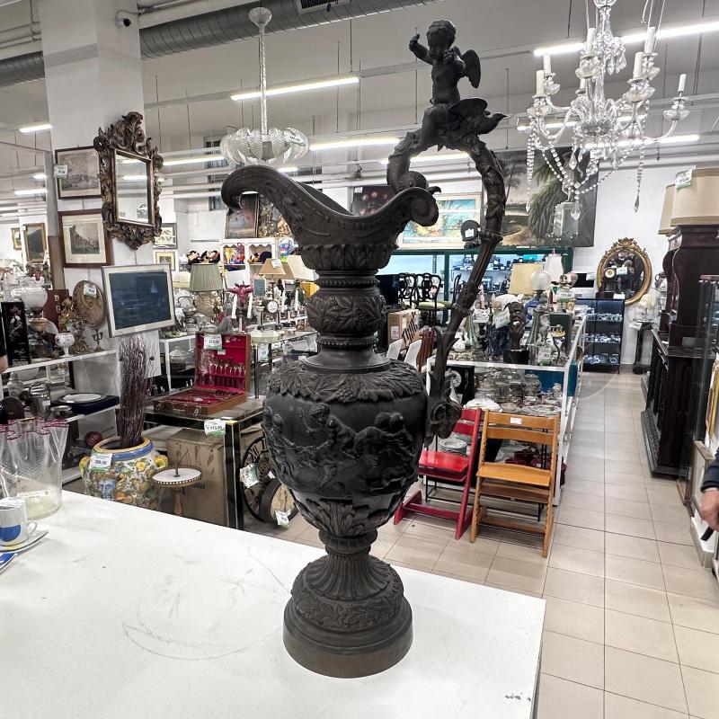 ANFORA BRONZO SCENE PUTTI FAUNI 95 CM | Mercatino dell'Usato Roma gregorio vii 1