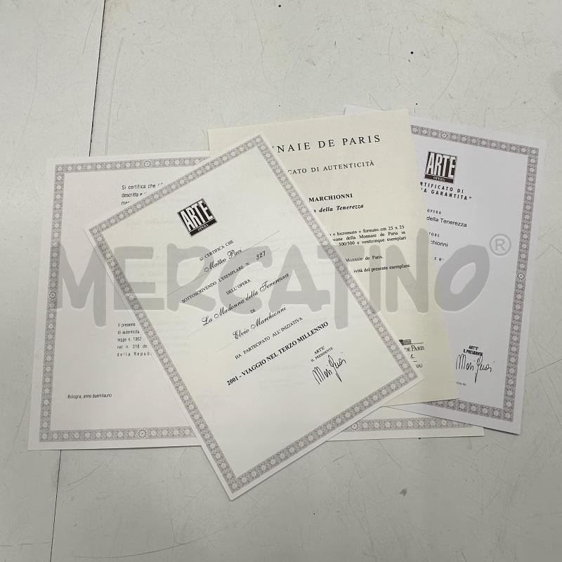 BASSSORILIEVO ELVIO MARCHIONNI + CERTIFICATO | Mercatino dell'Usato Roma gregorio vii 4