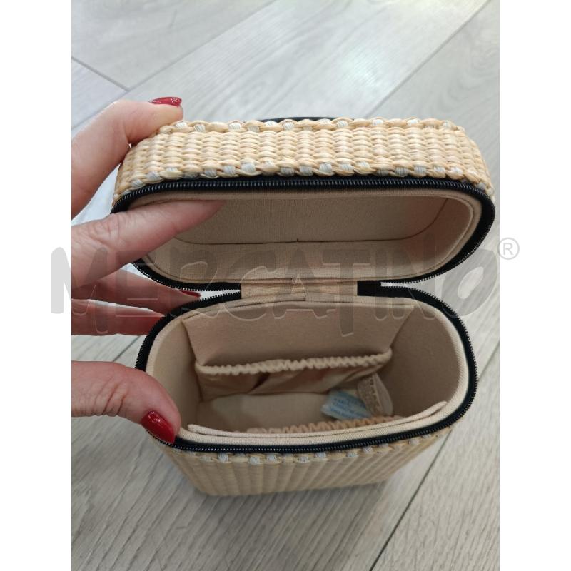 BEAUTY CASE CHANEL LES BEIGE IN RAFIA BEIGE  | Mercatino dell'Usato Roma gregorio vii 3