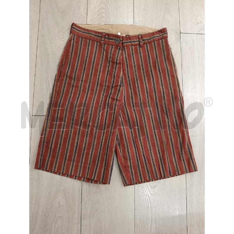 BERMUDA DONNA ERIKA CAVALLINI ROSSO RIGHE | Mercatino dell'Usato Roma gregorio vii 1