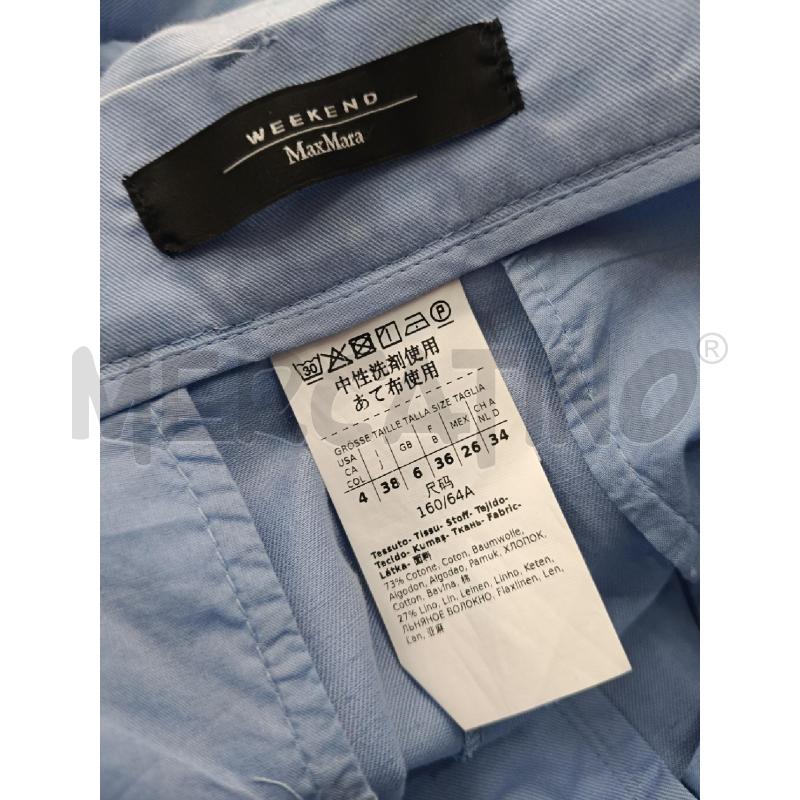 BERMUDA DONNA WEEKEND MAX MARA CELESTE | Mercatino dell'Usato Roma gregorio vii 3