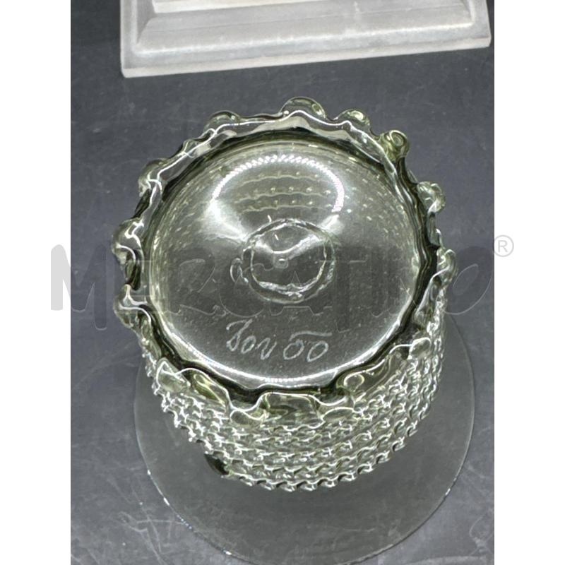 BICCHIERE VETRO VERDE SPIRALE * | Mercatino dell'Usato Roma gregorio vii 2