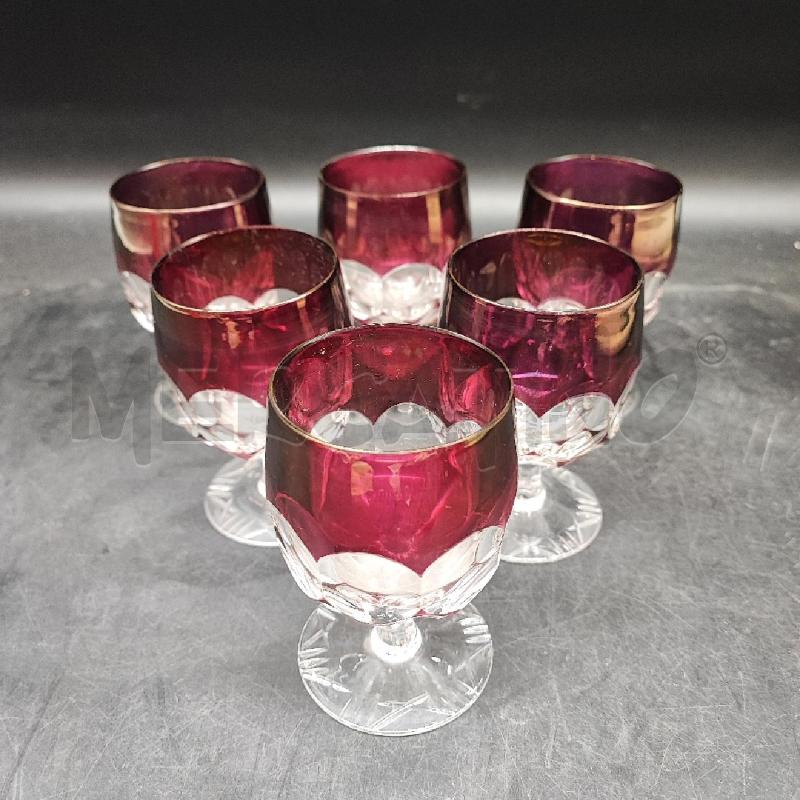 BICCHIERI 6 CRIST VIOLACEI | Mercatino dell'Usato Roma gregorio vii 1