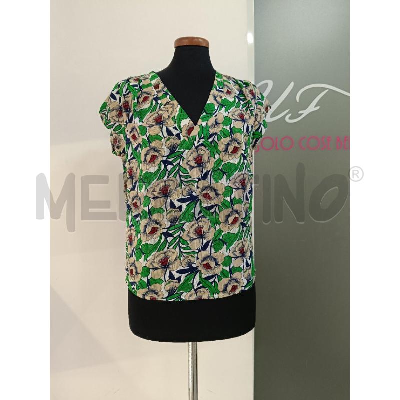 BLUSA DONNA ANONYME VERDE FIORI | Mercatino dell'Usato Roma gregorio vii 1