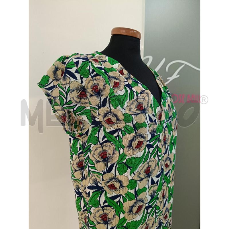 BLUSA DONNA ANONYME VERDE FIORI | Mercatino dell'Usato Roma gregorio vii 2