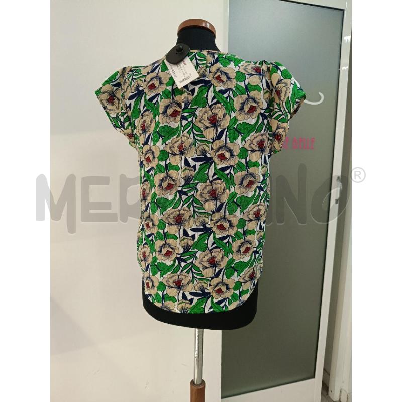 BLUSA DONNA ANONYME VERDE FIORI | Mercatino dell'Usato Roma gregorio vii 4