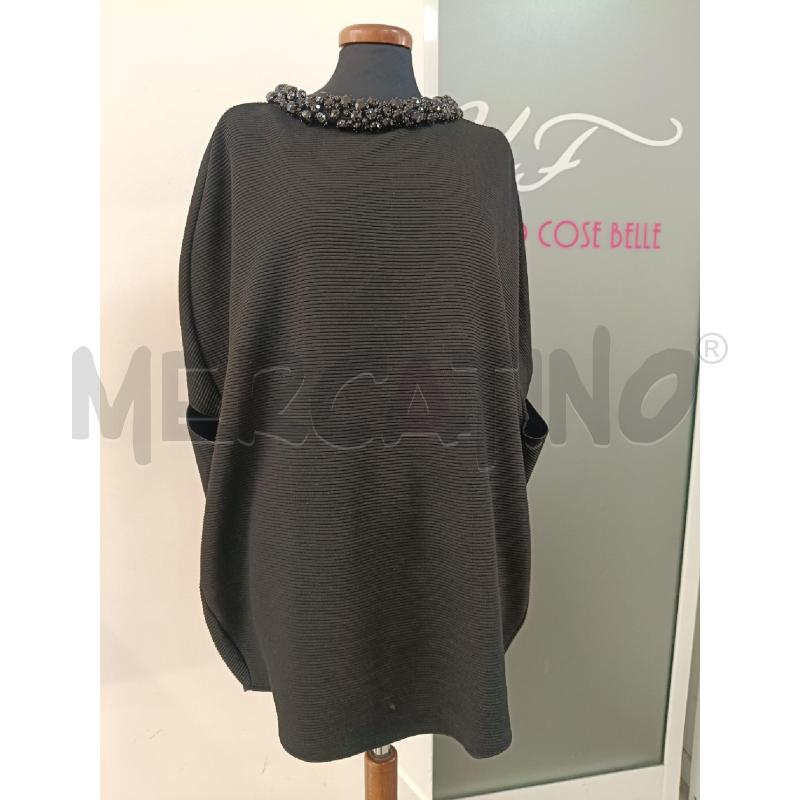 BLUSA DONNA ARMANI COLLEZIONI NERA COLLO STRASS | Mercatino dell'Usato Roma gregorio vii 1