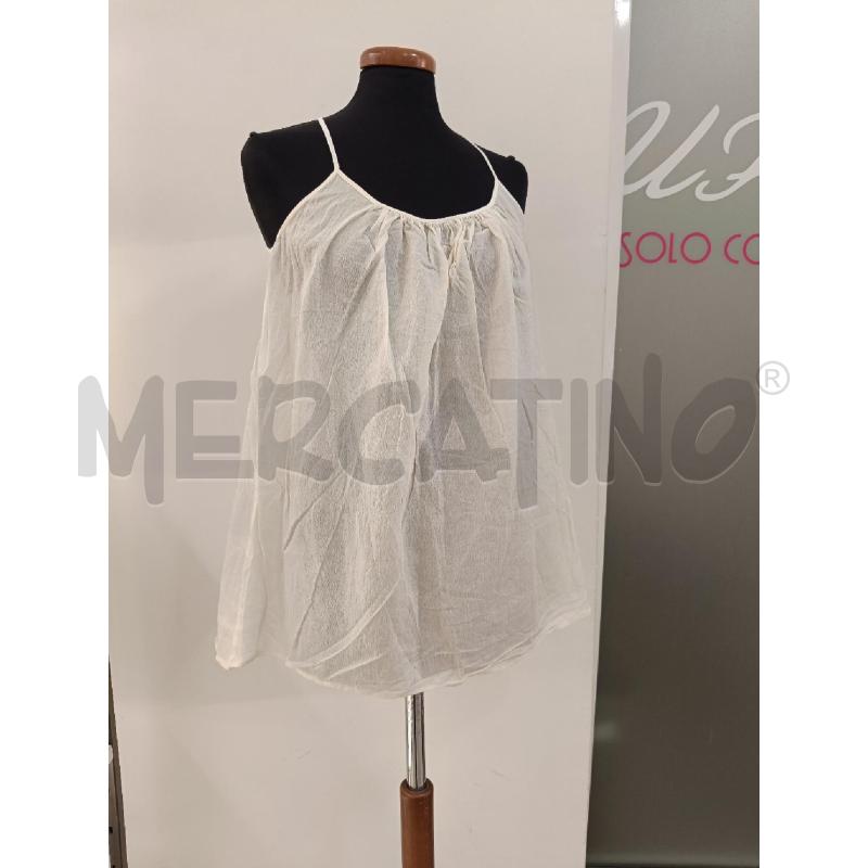BLUSA DONNA CARLA G CREMA SMANICATA MISTO SETA | Mercatino dell'Usato Roma gregorio vii 1
