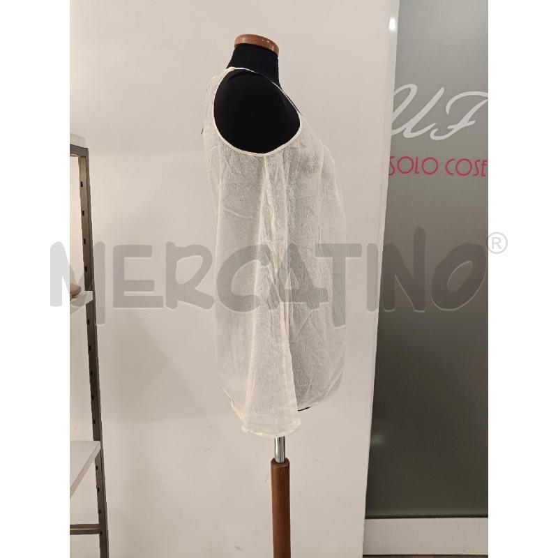 BLUSA DONNA CARLA G CREMA SMANICATA MISTO SETA | Mercatino dell'Usato Roma gregorio vii 2