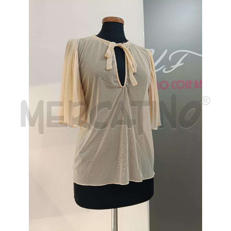 BLUSA DONNA CIRCUS HOTEL BEIGE TRAFORATA | Mercatino dell'Usato Roma gregorio vii 1