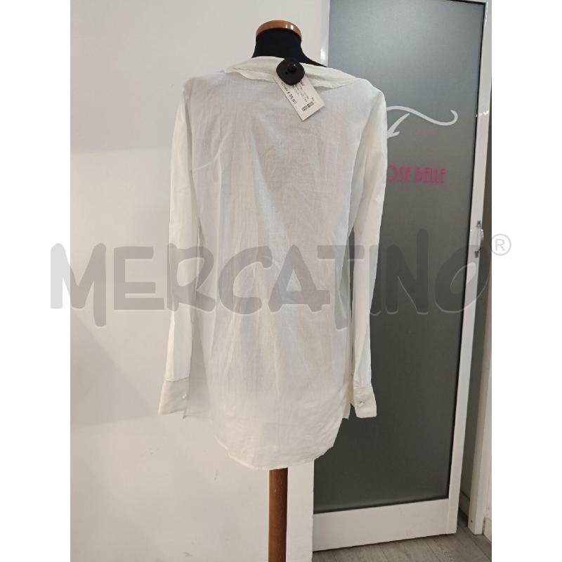 BLUSA DONNA CLASS CAVALLI BIANCO SCOLLO GIALLO ROSA PERLINE | Mercatino dell'Usato Roma gregorio vii 4