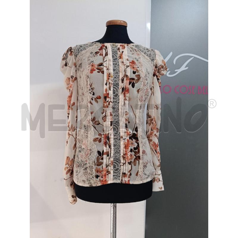 BLUSA DONNA ELISABETTA FRANCHI BEIGE FIORI PIZZO | Mercatino dell'Usato Roma gregorio vii 1