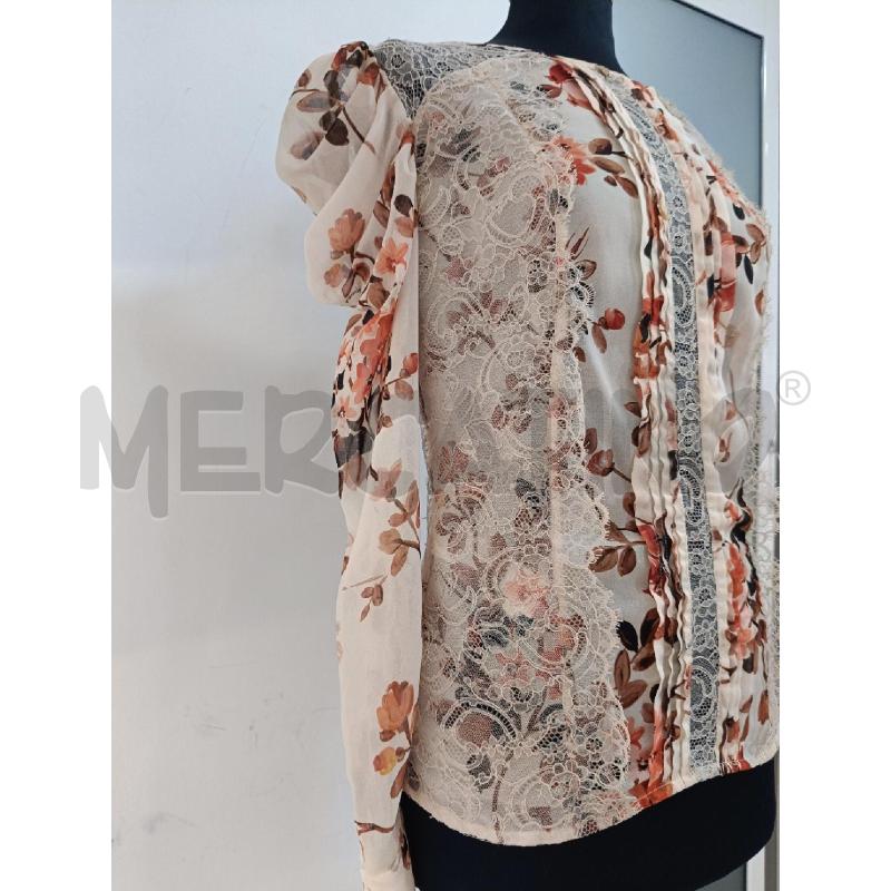 BLUSA DONNA ELISABETTA FRANCHI BEIGE FIORI PIZZO | Mercatino dell'Usato Roma gregorio vii 2