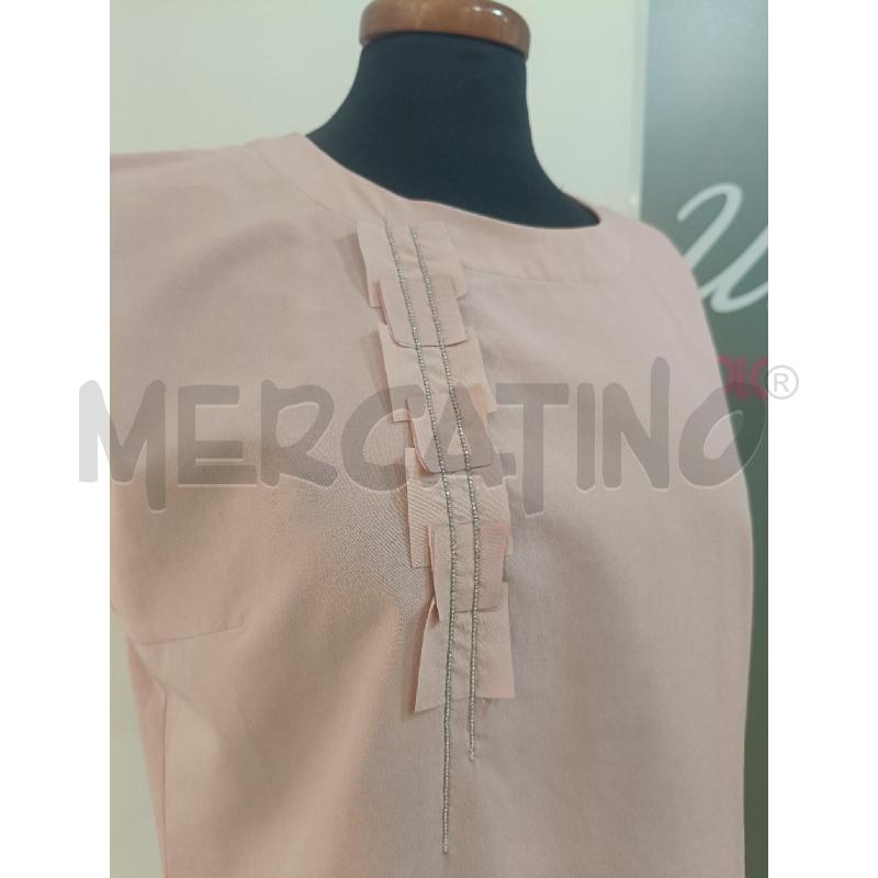 BLUSA DONNA FABIANA FILIPPI ROSA MONILI  | Mercatino dell'Usato Roma gregorio vii 2