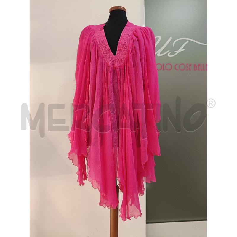 BLUSA DONNA JUST CAVALLIU ROBERTO CAVALLI FUCSIA SETA AMPIA | Mercatino dell'Usato Roma gregorio vii 1