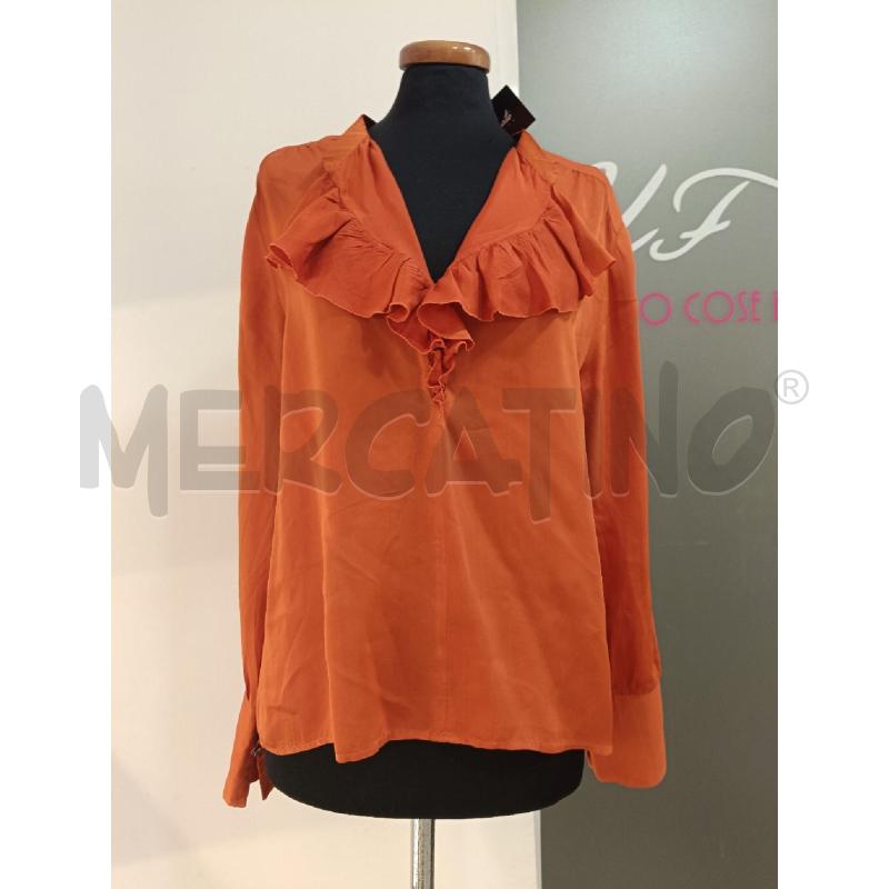BLUSA DONNA KRISTINA T ARANCIONE MISTO SETA | Mercatino dell'Usato Roma gregorio vii 1