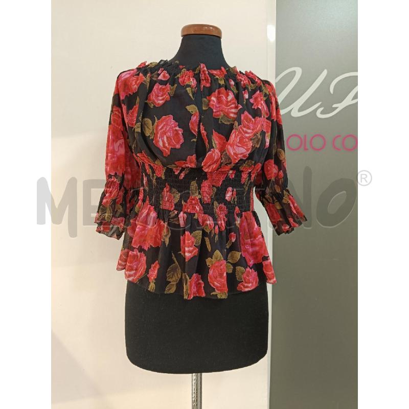 BLUSA DONNA L'AGENCE NERA ROSE | Mercatino dell'Usato Roma gregorio vii 1