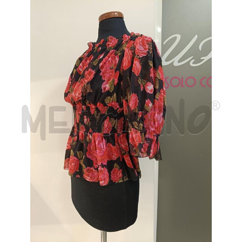 BLUSA DONNA L'AGENCE NERA ROSE | Mercatino dell'Usato Roma gregorio vii 2