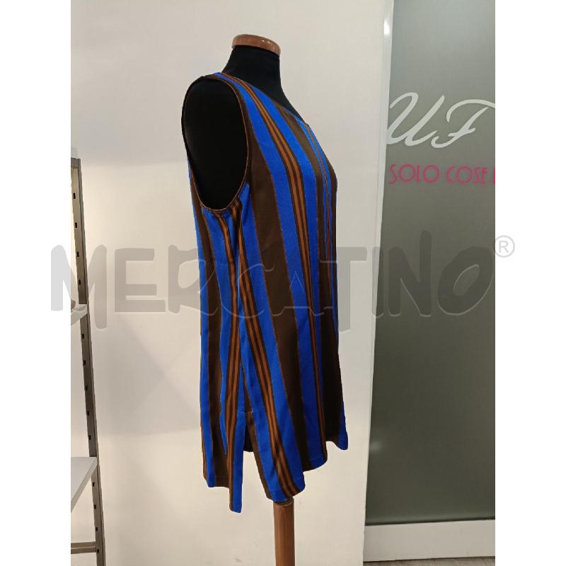 BLUSA DONNA MALIPARMI BLU RIGHE ORO | Mercatino dell'Usato Roma gregorio vii 2