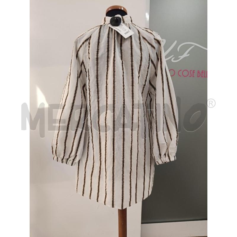 BLUSA DONNA MANILA GRACE BEIGE RIGHE NERE MARRONI | Mercatino dell'Usato Roma gregorio vii 4