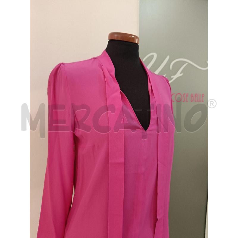 BLUSA DONNA PATRIZIA PEPE FUCSIA MISTO SETA  | Mercatino dell'Usato Roma gregorio vii 2