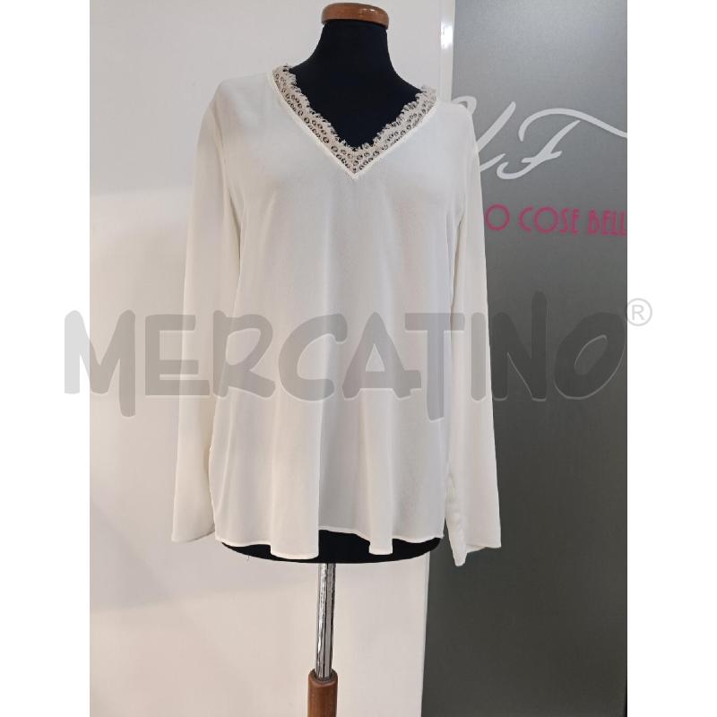BLUSA DONNA PINKO PANNA BORDO PIZZO | Mercatino dell'Usato Roma gregorio vii 1