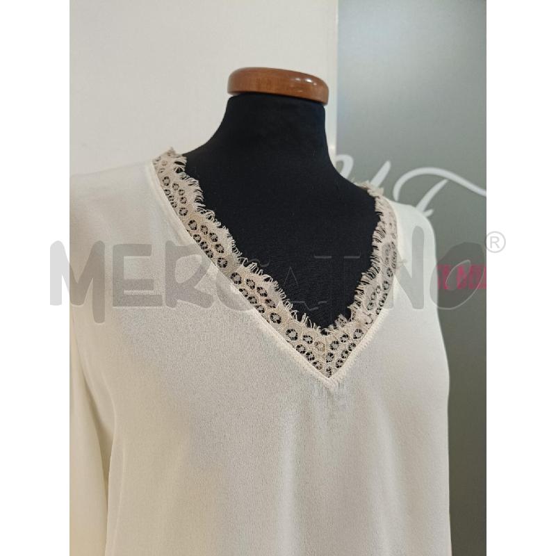 BLUSA DONNA PINKO PANNA BORDO PIZZO | Mercatino dell'Usato Roma gregorio vii 2