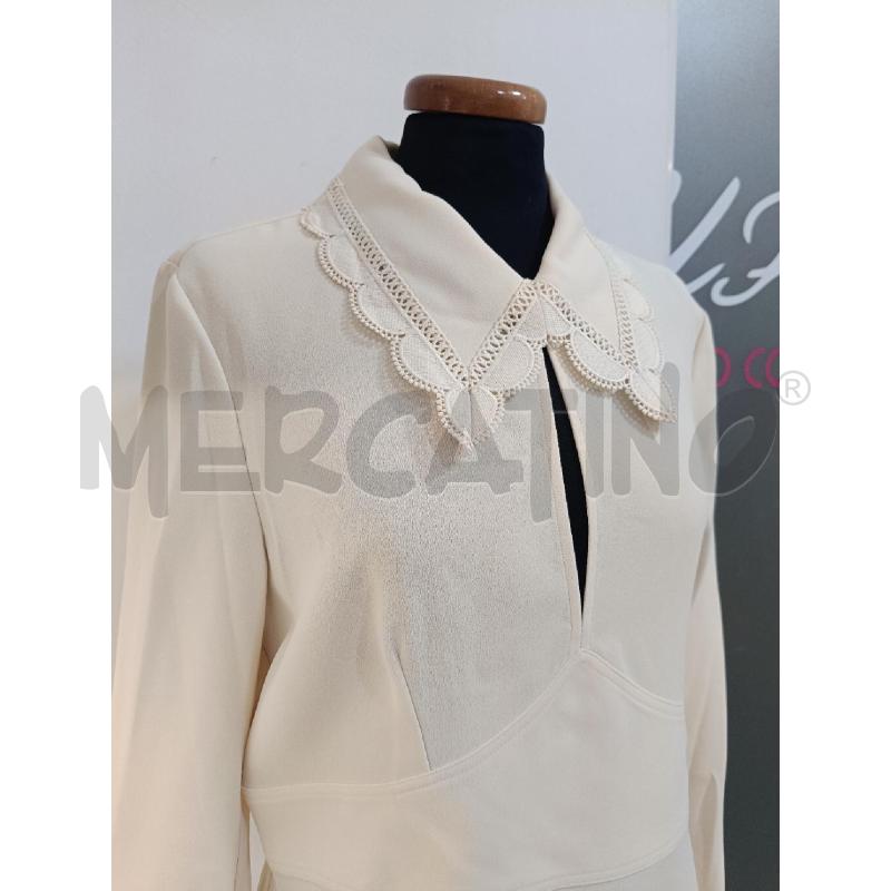 BLUSA DONNA TARA JARMON ECRU COLLETTO RICAMI | Mercatino dell'Usato Roma gregorio vii 2