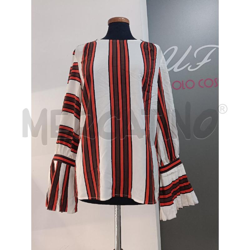 BLUSA DONNA TORY BURCH RIGHE ROSSE MARRONI | Mercatino dell'Usato Roma gregorio vii 1