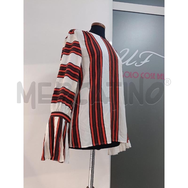 BLUSA DONNA TORY BURCH RIGHE ROSSE MARRONI | Mercatino dell'Usato Roma gregorio vii 2