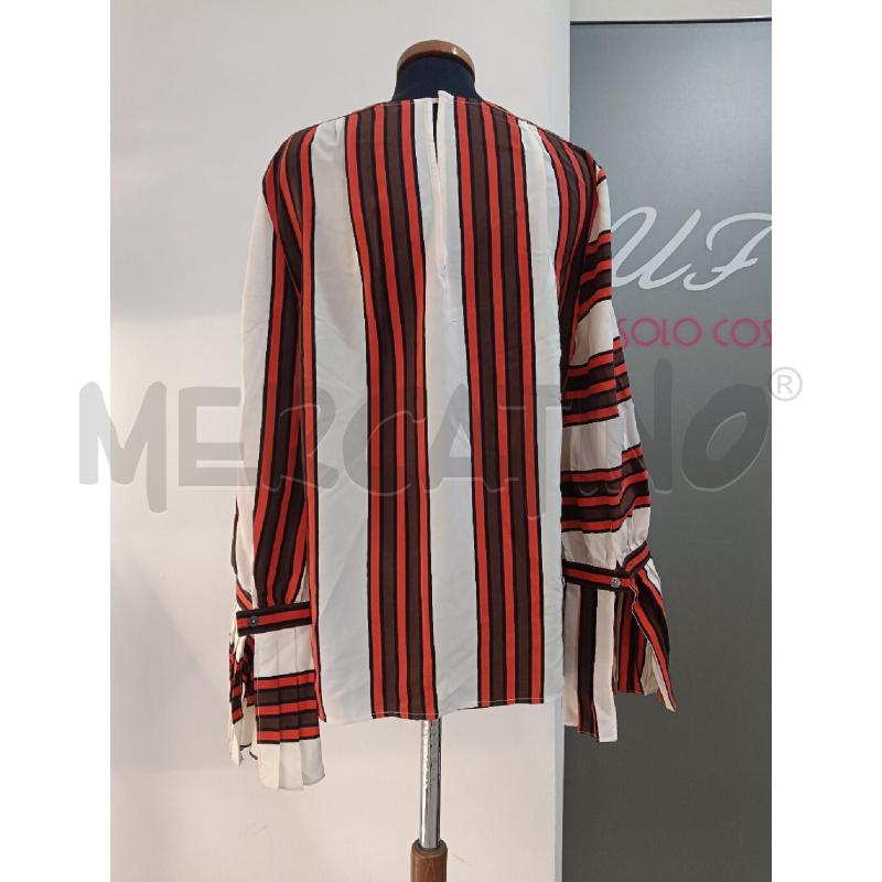 BLUSA DONNA TORY BURCH RIGHE ROSSE MARRONI | Mercatino dell'Usato Roma gregorio vii 3