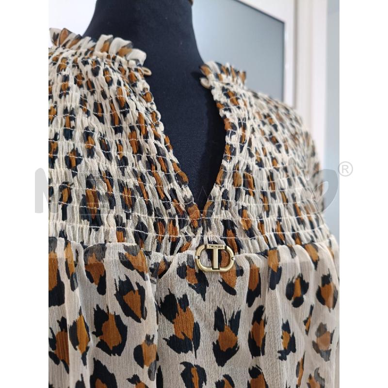 BLUSA DONNA TWIN SET BEIGE LEOPARDATA | Mercatino dell'Usato Roma gregorio vii 2