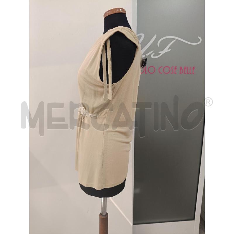 BLUSA DONNA VALENTINO BEIGE FASCIA RICAMI LUREX | Mercatino dell'Usato Roma gregorio vii 3