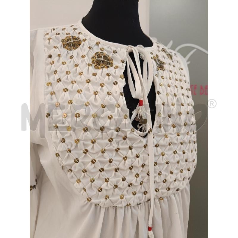 BLUSA ELISABETTA FRANCHI CELYN B BIANCA MONETE BORCHIE  | Mercatino dell'Usato Roma gregorio vii 2