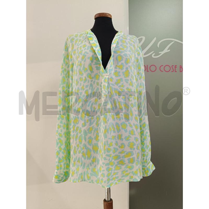 BLUSA ROBERTO CAVALLI VEREDE MACULATA SETA  | Mercatino dell'Usato Roma gregorio vii 1