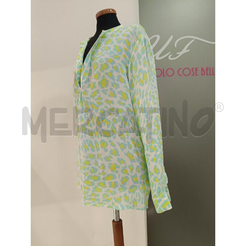 BLUSA ROBERTO CAVALLI VEREDE MACULATA SETA  | Mercatino dell'Usato Roma gregorio vii 2