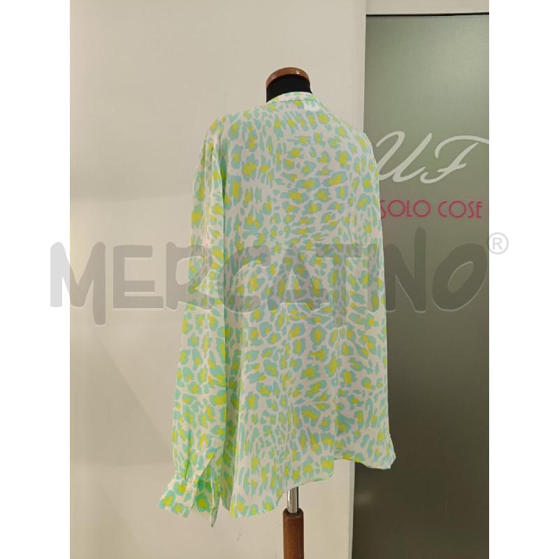 BLUSA ROBERTO CAVALLI VEREDE MACULATA SETA  | Mercatino dell'Usato Roma gregorio vii 3