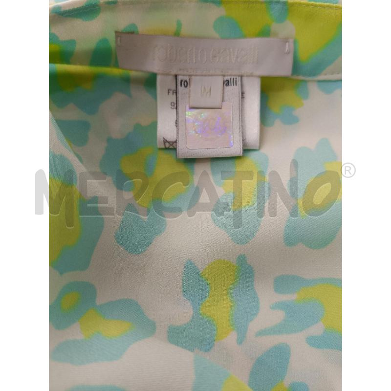 BLUSA ROBERTO CAVALLI VEREDE MACULATA SETA  | Mercatino dell'Usato Roma gregorio vii 4