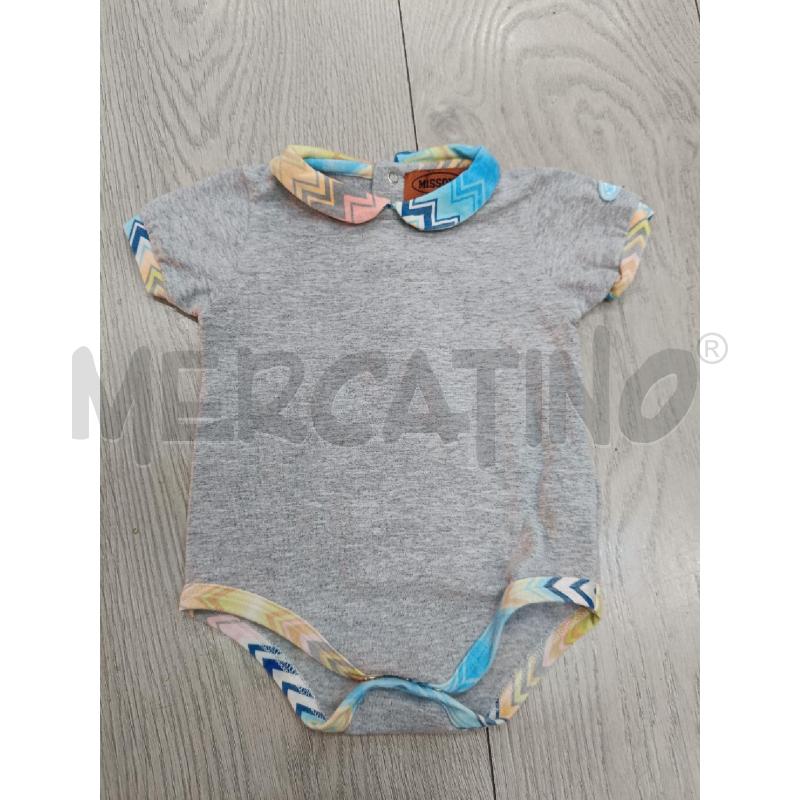 BODY NEONATO MISSONI GRIGIO BORDI ZIG ZAG | Mercatino dell'Usato Roma gregorio vii 1